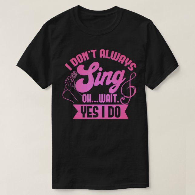 Funny Singer Musical Clothing Theater Accessories  T-Shirt (Design Front)