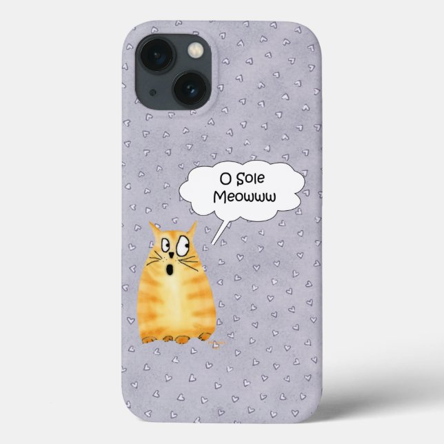 Funny Singing Cat Case-Mate iPhone Case (Back)