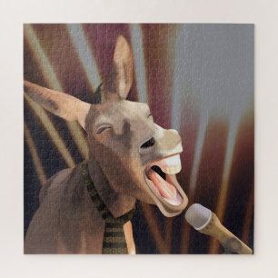 Funny Singing Donkey Farm Animal Jigsaw Puzzle