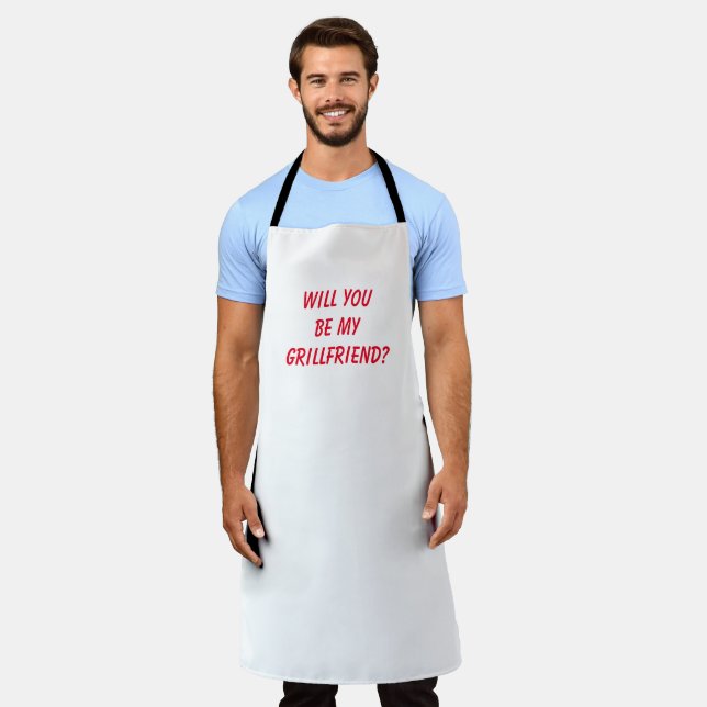 Funny Single Man Divorced or Widowed Dad BBQ  Apron (Worn)