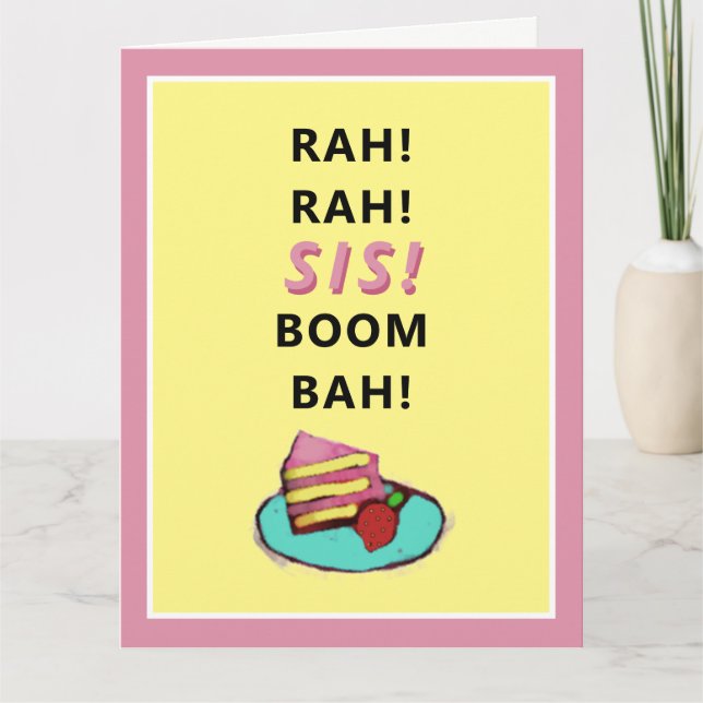 Funny Sister Birthday Card (Front)