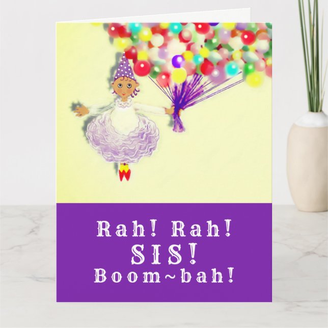 funny sister birthday card (Front)