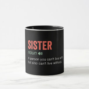 Funny Sister Definition Mug