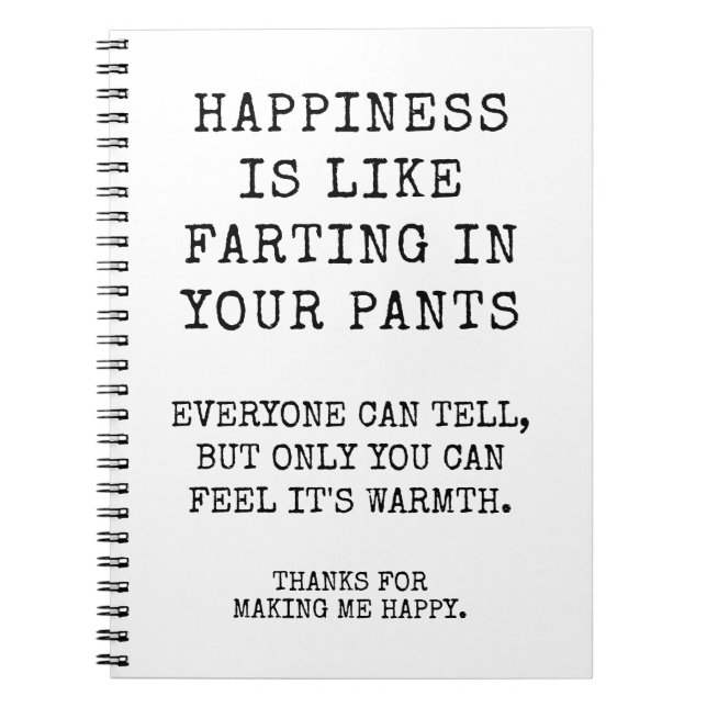 Funny Sister Happy Birthday Wishes Notebook (Front)