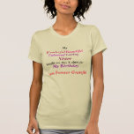 Funny sister's birthday t-shirt<br><div class="desc">Very funny t-shirt gift with sarcastic humour for birthday of a sister. Great for sibling rivalry. Could be used for older or younger sister. Great birthday gift for suster to give a brother or sister.</div>