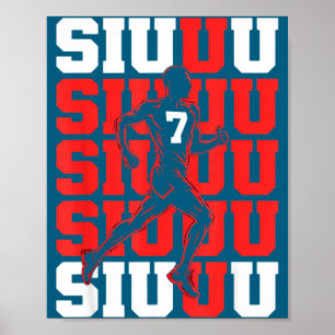 Funny Siuuuu Fan Soccer Lovers Soccer s Player Poster