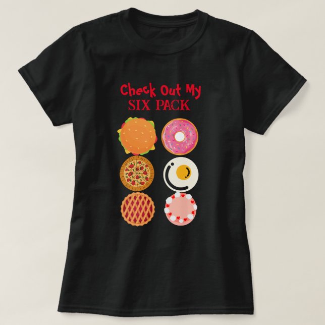 Funny Six Pack T-Shirt (Design Front)