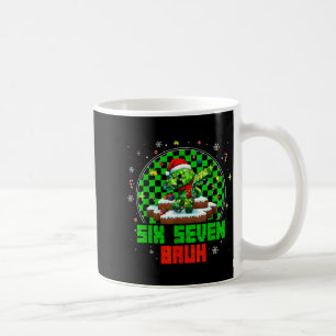 Funny Six Seven 67 Bruh Meme 6 7 Santa Christmas P Coffee Mug