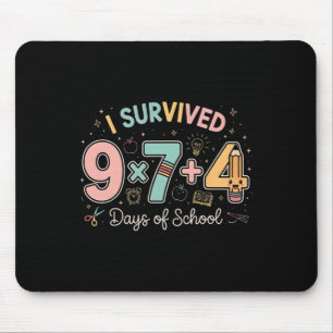 Funny Six Seven 67 Days Of School Meme Math Teache Mouse Mat