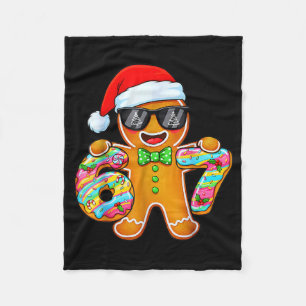 Funny Six Seven 67 Gingerbread Christmas Boys Xmas Fleece Blanket