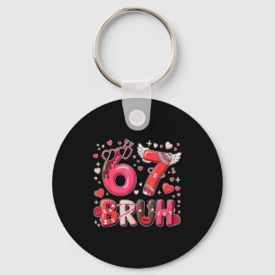 Funny Six Seven 67 Meme 6 7 Bruh Valentine Boys Gi Key Ring