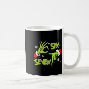 Funny Six Seven 67 Meme 6 7 Christmas Elf Hand Boy Coffee Mug