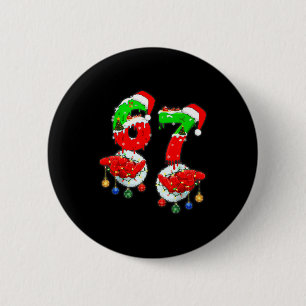 Funny Six Seven 67 Meme 6 7 Christmas Santa Hand B 6 Cm Round Badge