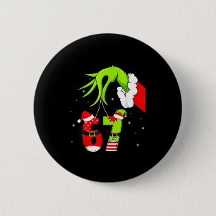 Funny Six Seven 67 Meme 6 7 Elf Santa Christmas Pa 6 Cm Round Badge