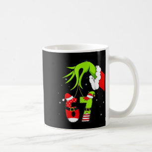 Funny Six Seven 67 Meme 6 7 Elf Santa Christmas Pa Coffee Mug