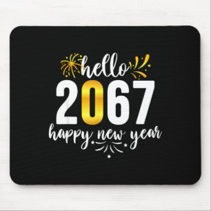 Funny Six Seven 67 Meme Happy New Year Mouse Mat