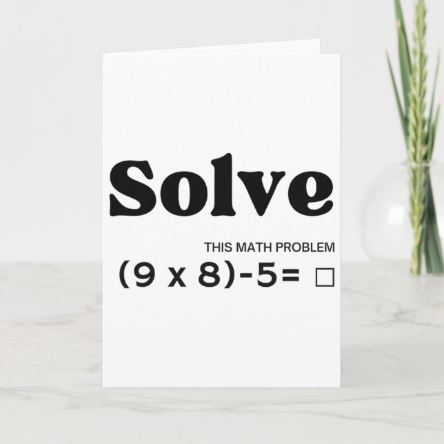 Funny Six Seven 67 Meme Pemdas School Math Teacher Card (Front)