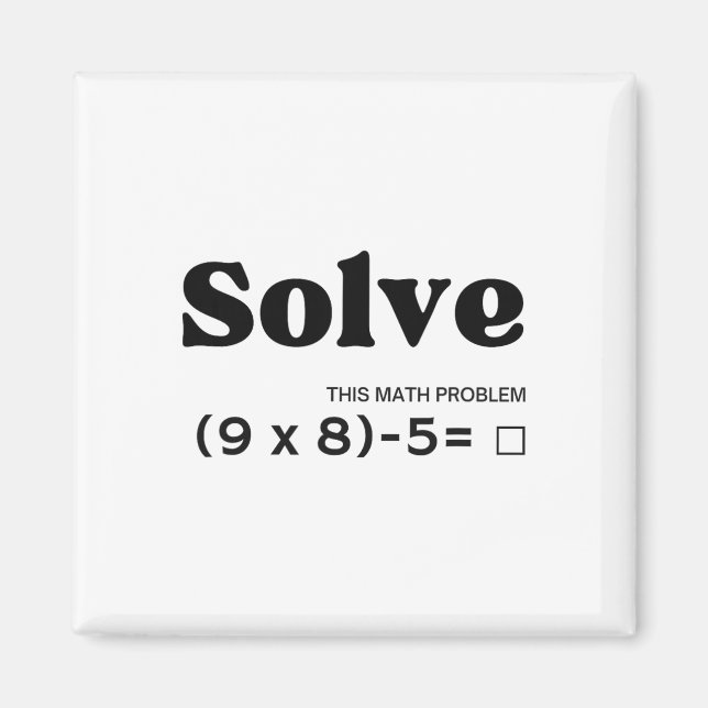 Funny Six Seven 67 Meme Pemdas School Math Teacher Magnet (Front)