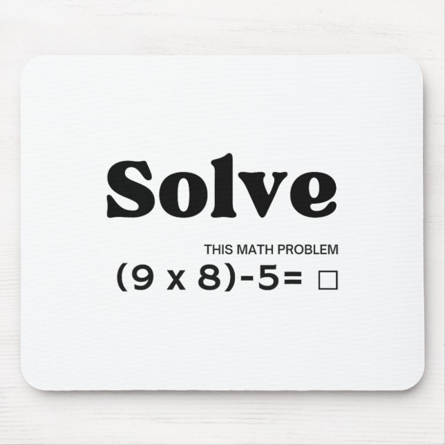 Funny Six Seven 67 Meme Pemdas School Math Teacher Mouse Mat (Front)