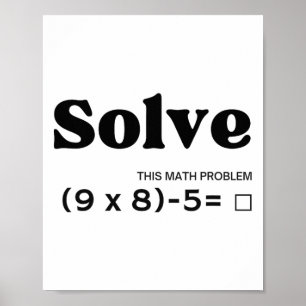 Funny Six Seven 67 Meme Pemdas School Math Teacher Poster