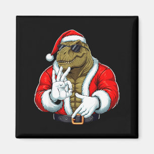 Funny Six Seven 67 Meme T-rex Christmas Men Boys T Magnet