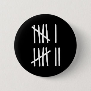 Funny Six Seven 67 Meme Tally Marks 6 7 Numbers Ki 6 Cm Round Badge