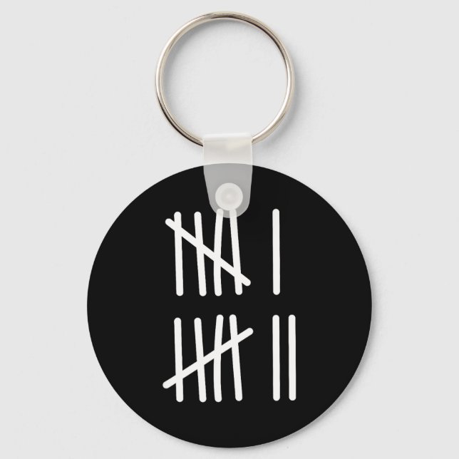 Funny Six Seven 67 Meme Tally Marks 6 7 Numbers Ki Key Ring (Front)