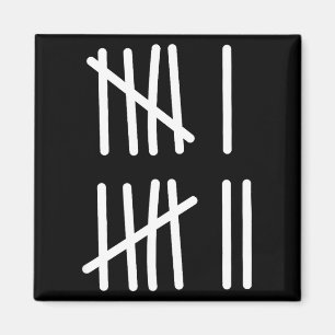 Funny Six Seven 67 Meme Tally Marks 6 7 Numbers Ki Magnet