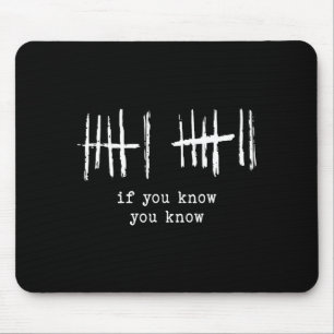 Funny Six Seven 67 Meme Tally Marks 6 7 Numbers Mouse Mat