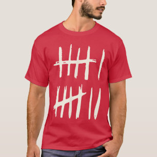 Funny Six Seven 67 Meme Tally Marks 6 7 Numbers T-Shirt