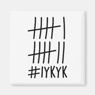 Funny Six Seven 67 Meme Tally Marks If You Know Yo Magnet