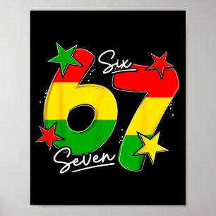 Funny Six Seven 6-7 African American Black History Poster