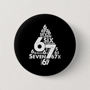 Funny Six Seven 6 7 Christmas Tree Meme Christmas  6 Cm Round Badge
