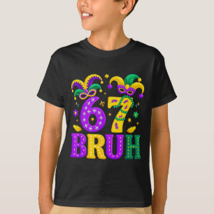 Funny six seven 6 7 mardi gras jester men women T-Shirt