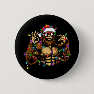 Funny Six Seven 6 7 Meme Bigfoot Christmas Lights  Cm Round Badge