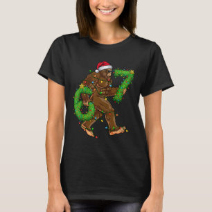 Funny Six Seven 6 7 Meme Bigfoot Christmas Shirts 