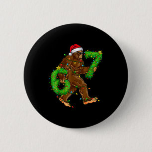 Funny Six Seven 6 7 Meme Bigfoot Christmas Shirts Cm Round Badge