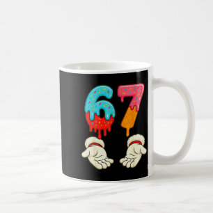 Funny Six Seven 6 7 Meme Christmas Ice Cream Drip Coffee Mug