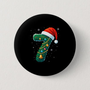 Funny Six Seven 6 7 Meme Design Couples Christmas  Cm Round Badge