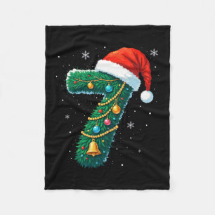 Funny Six Seven 6 7 Meme Design Couples Christmas Fleece Blanket