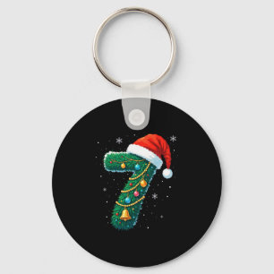 Funny Six Seven 6 7 Meme Design Couples Christmas Key Ring