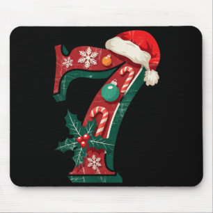 Funny Six Seven 6 7 Meme Design Couples Christmas Mouse Mat