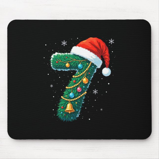 Funny Six Seven 6 7 Meme Design Couples Christmas  Mouse Mat (Front)