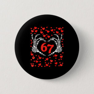 Funny Six Seven 6 7 Meme For Men Women Kids Valent 6 Cm Round Badge