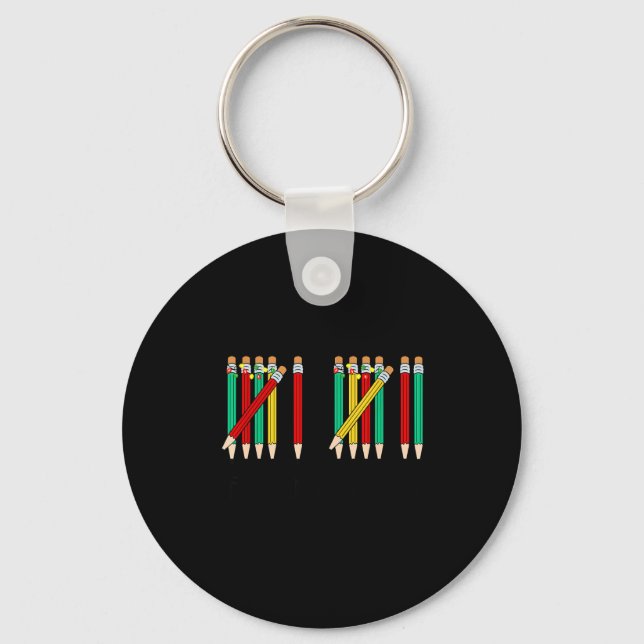 Funny Six Seven 6 7 Meme Gen Alpha 67 If You Know  Key Ring (Front)