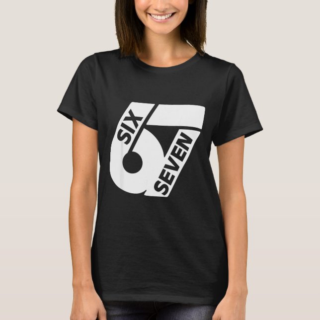 Funny Six Seven 6 7 Meme Gen Alpha 6 7 Meme School T-Shirt (Front)