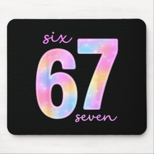 Funny Six Seven 6 7 Meme Gen Alpha Slang 67 Kids G Mouse Mat