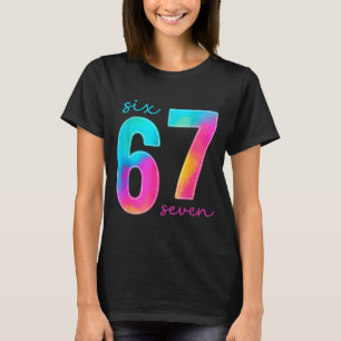 Funny Six Seven 6 7 Meme Gen Alpha Slang 67 Kids T-Shirt