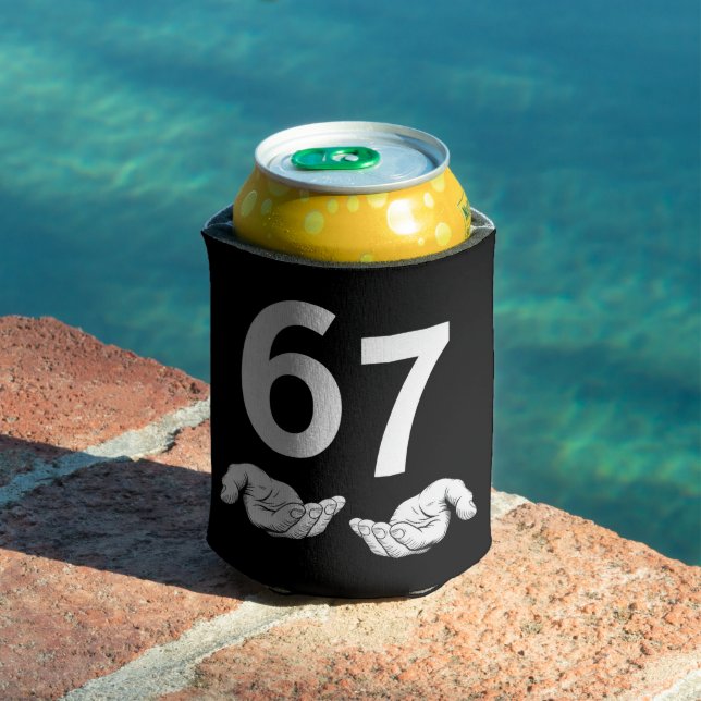 Funny Six Seven 6 7 Meme Gen Alpha Slang 6 7 Hands Can Cooler (In Situ Pool)