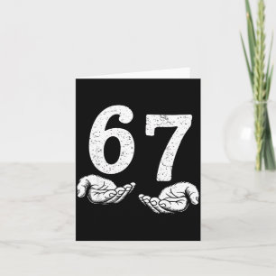 Funny Six Seven 6 7 Meme Gen Alpha Slang 6 7 Meme Card